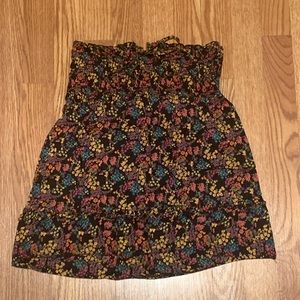 floral tube top